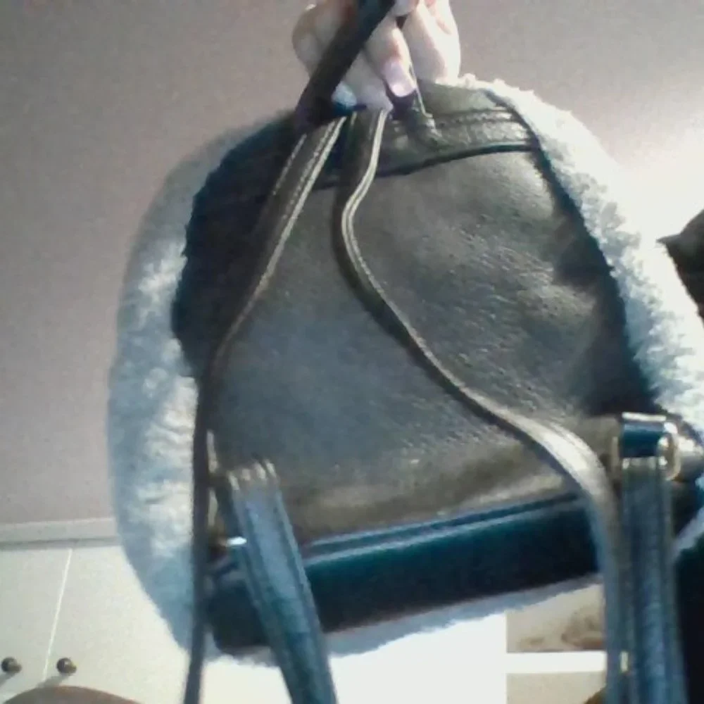 Typo Grey Fluffy Cat Mini Backpack - Picture 2 of 2